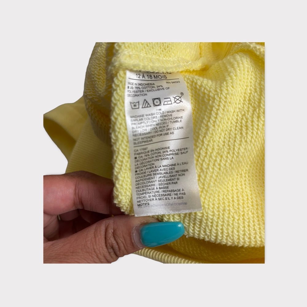 Janie and Jack Yellow Sweatshirt - Picture 3 of 4